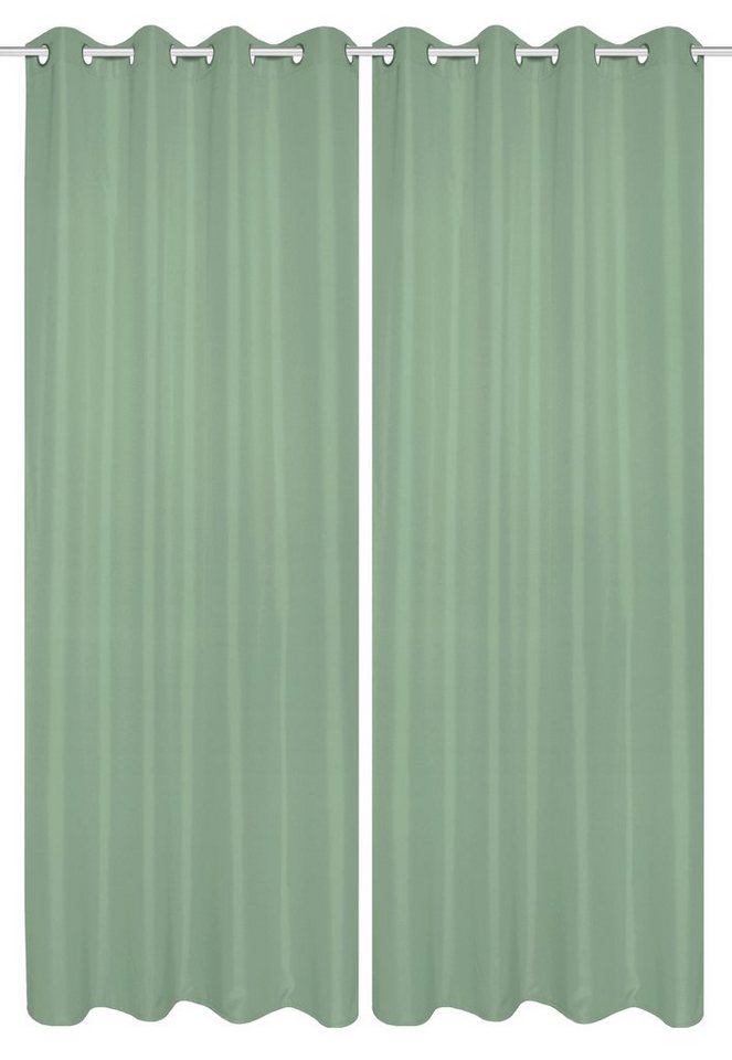 Vorhang 53350 Ösenschal doppelpack ATLANTIK, blickdicht, 235x140 cm,  Schmidt Gard, Polyester