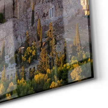 DEQORI Glasbild 'Athener Akropolis', 'Athener Akropolis', Glas Wandbild Bild schwebend modern