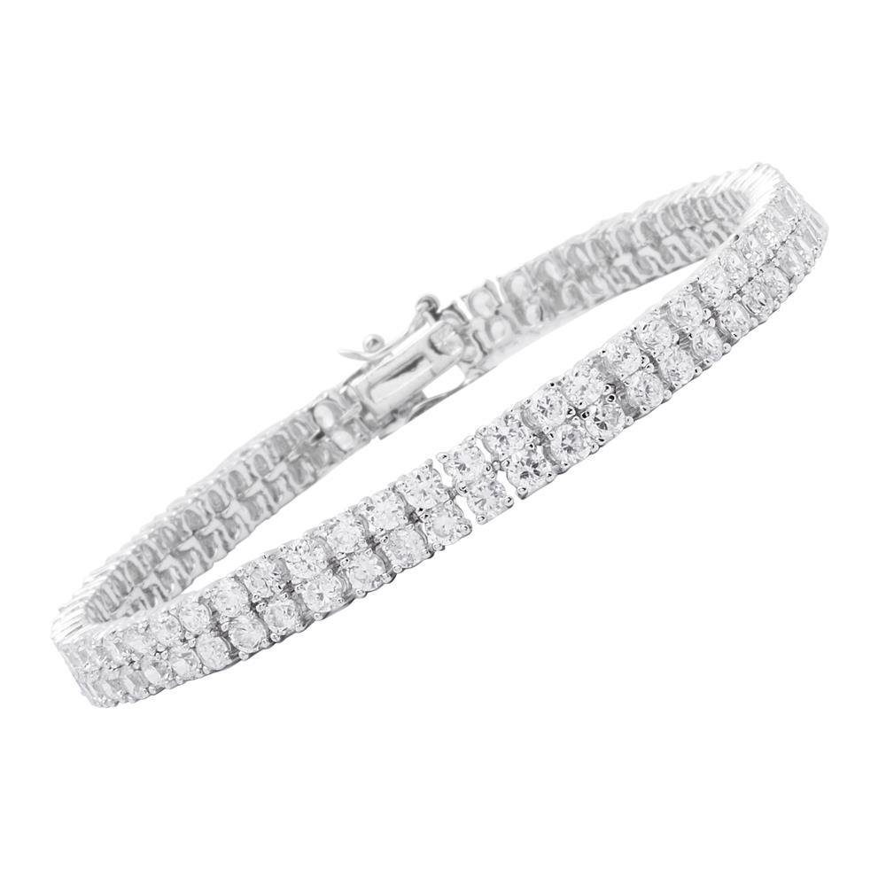 Unique Silberarmband Tennisarmband aus 925er Silber und Zirkonia SB0039