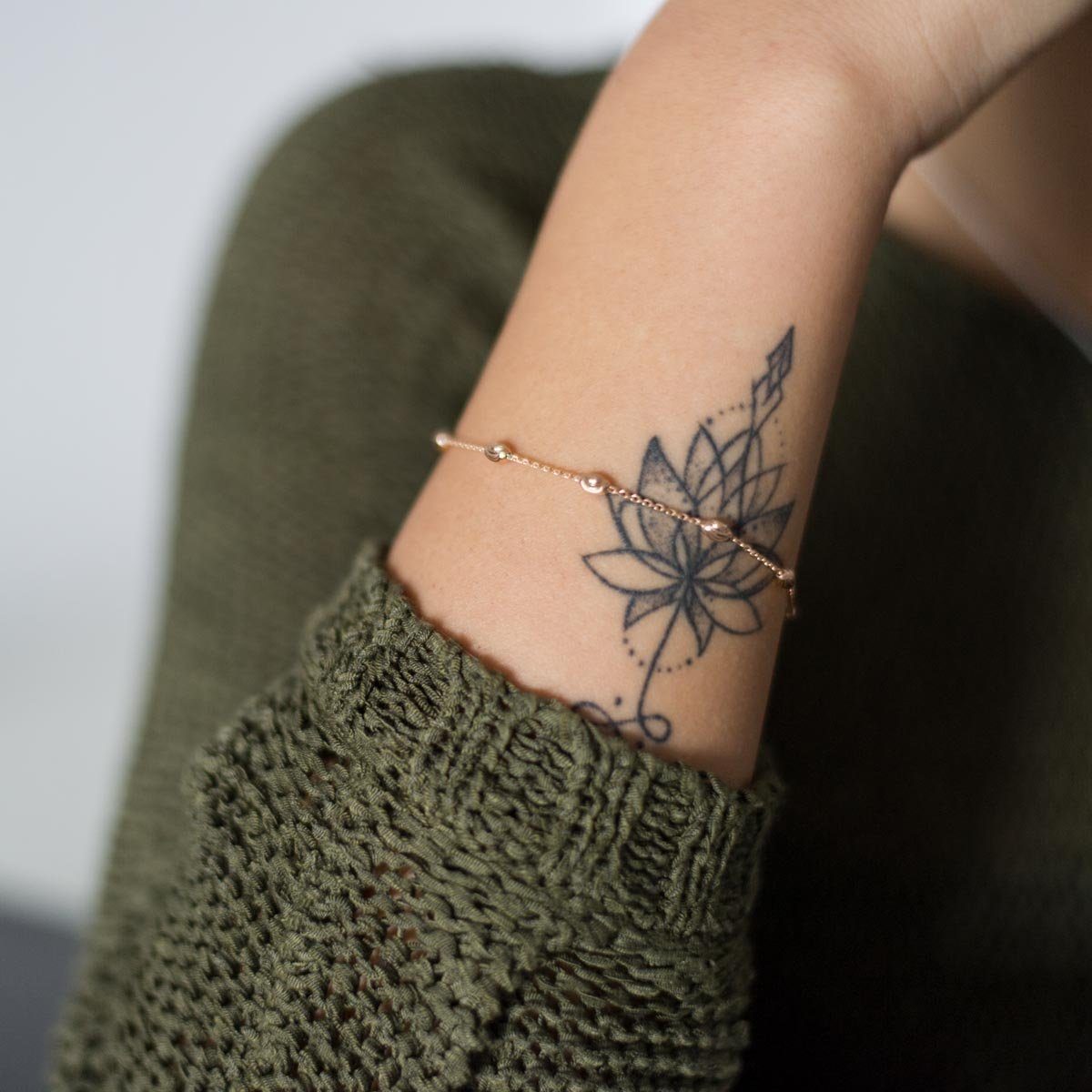 Materia Armkette Damen Rosegold Kugeln 19cm SA-68, Sterlingsilber, roseverg günstig online kaufen