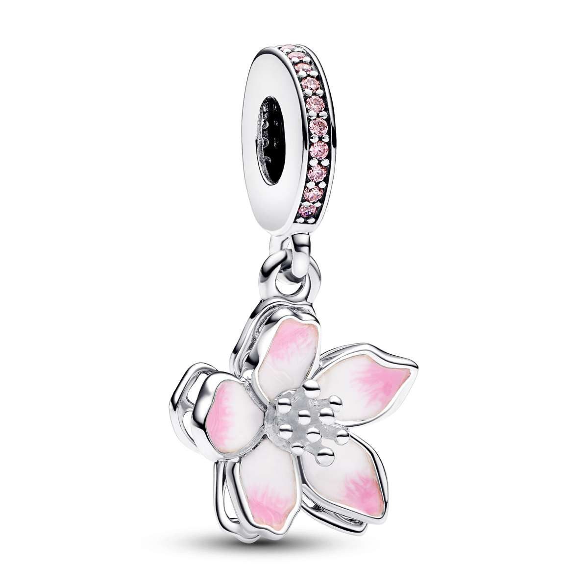 Pandora Charm Kugel 790667C01, Anhänger Silber Kirschblüte