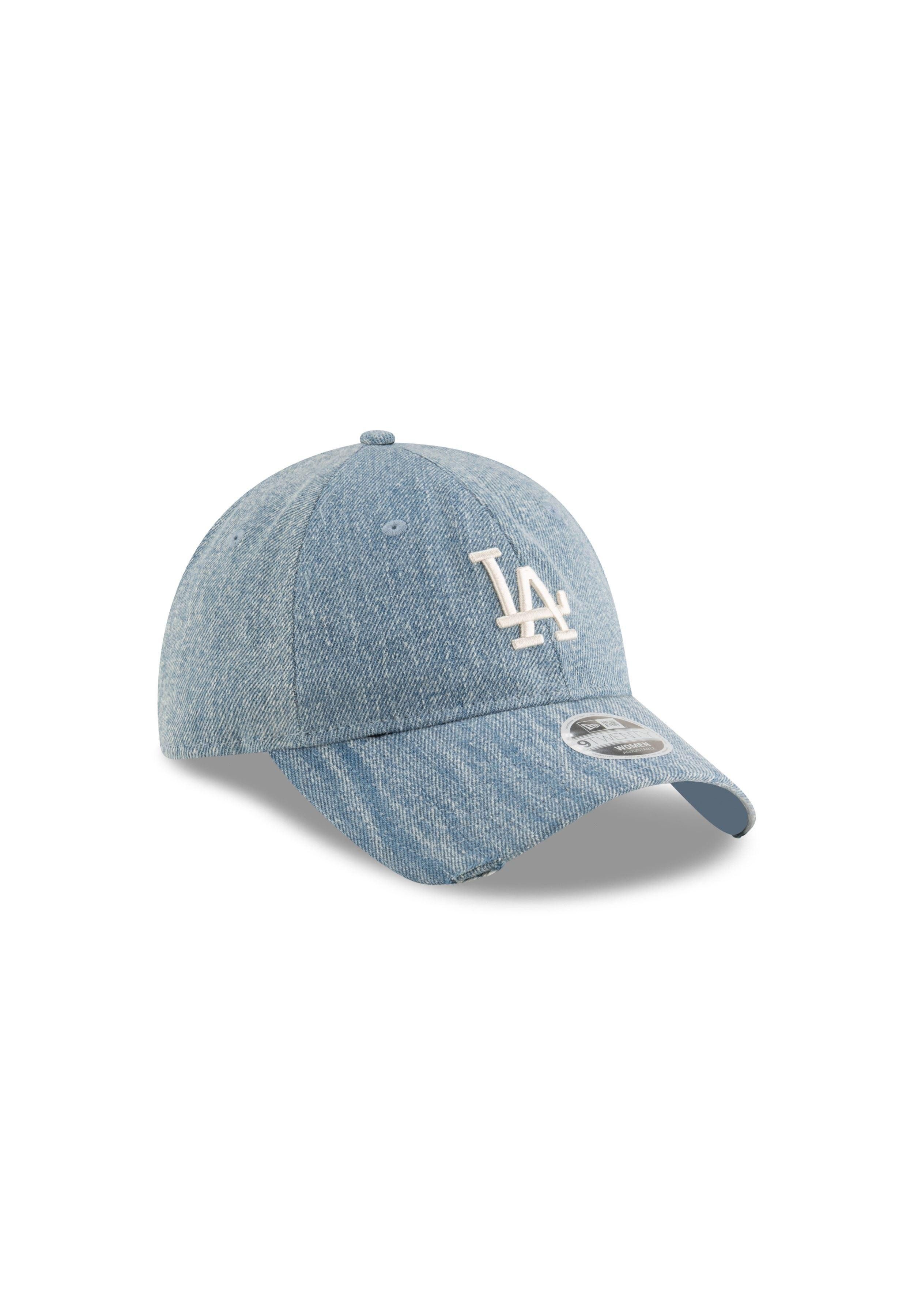 New Era Baseball Cap Los Angeles Dodgers MLB Womens Acid Denim Blau Verstellbare 9Twenty Da (1-St)
