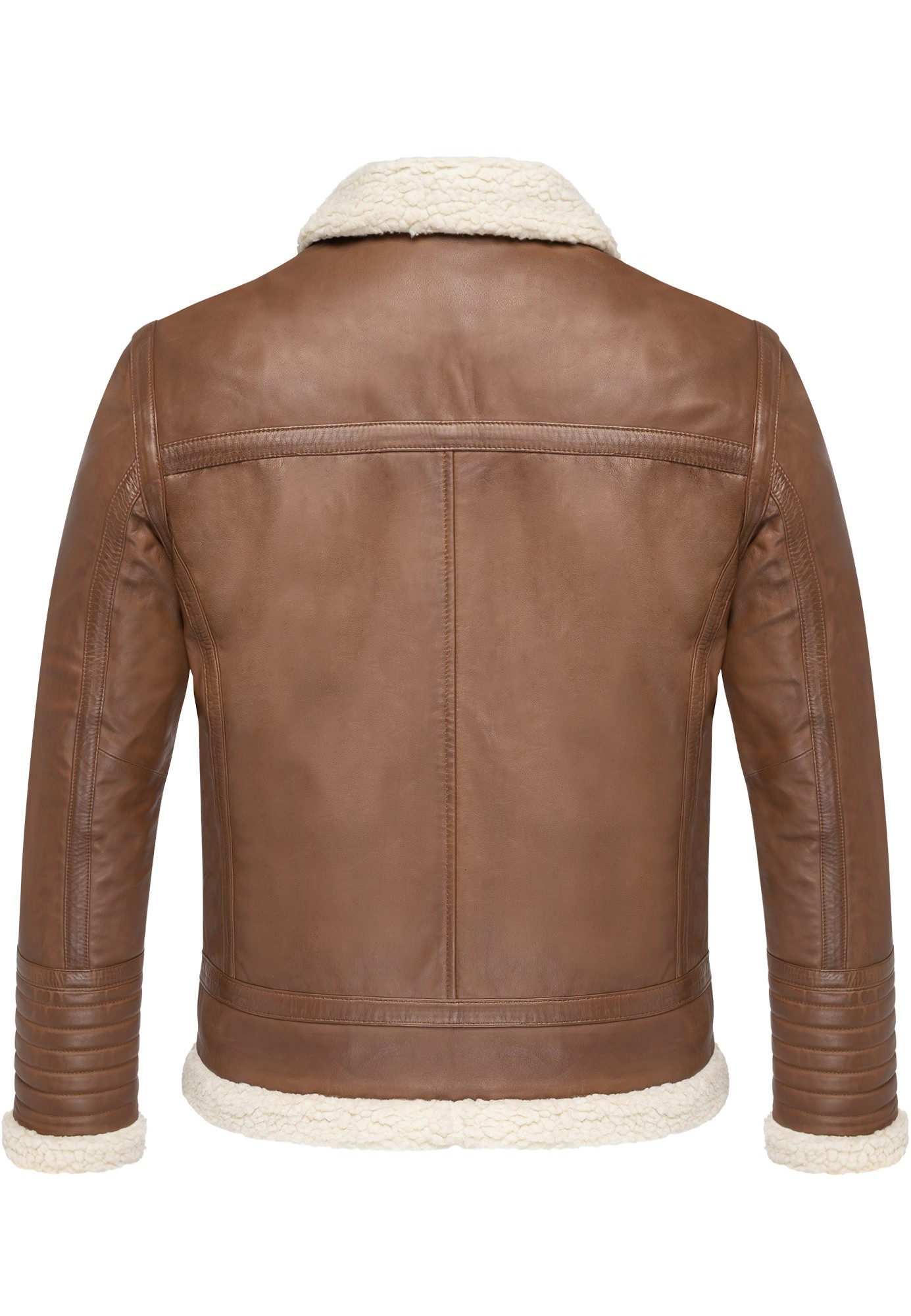 Amaci&Sons Lederjacke OATMAN Lederjacke Herren gefüllte Fell Lederjacke günstig online kaufen