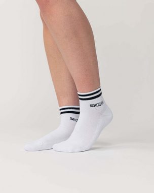 SNOCKS Sneakersocken kurze Socken für Herren & Damen (4-Paar) halbhoch und mit verstärkter Sohle, aus Bio-Baumwolle