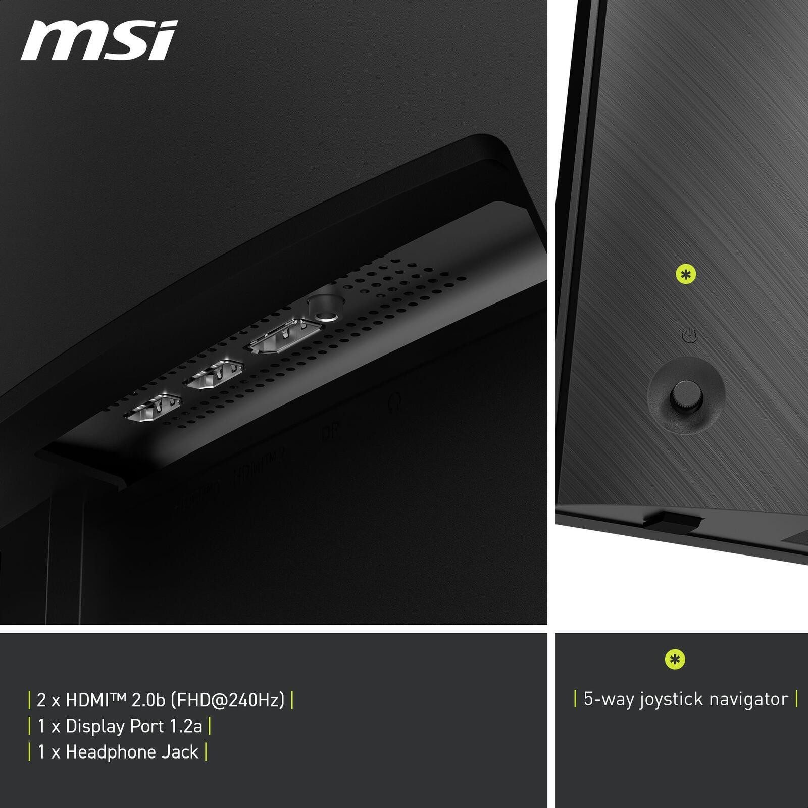 MSI MAG 276CXF Gaming-LED-Monitor (1920 x 1080, 0,5 ms Reaktionszeit, 280 Hz, VA Panel)