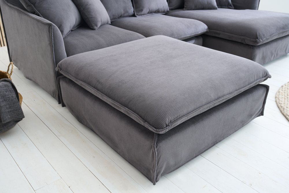 riess-ambiente Sitzhocker HEAVEN 100cm grau · günstig online kaufen