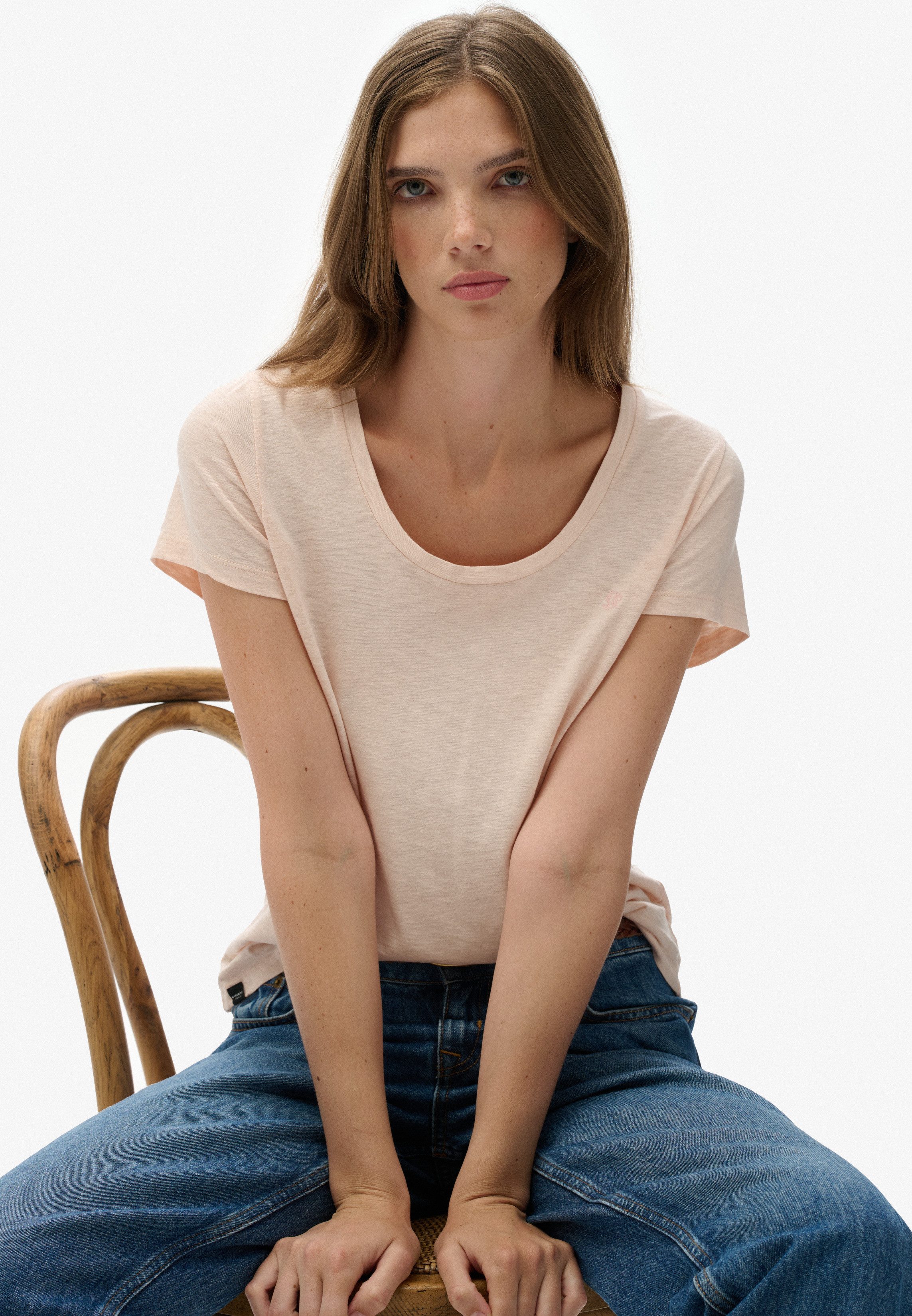 Superdry T-Shirt STUDIOS SCOOP NECK TEE günstig online kaufen