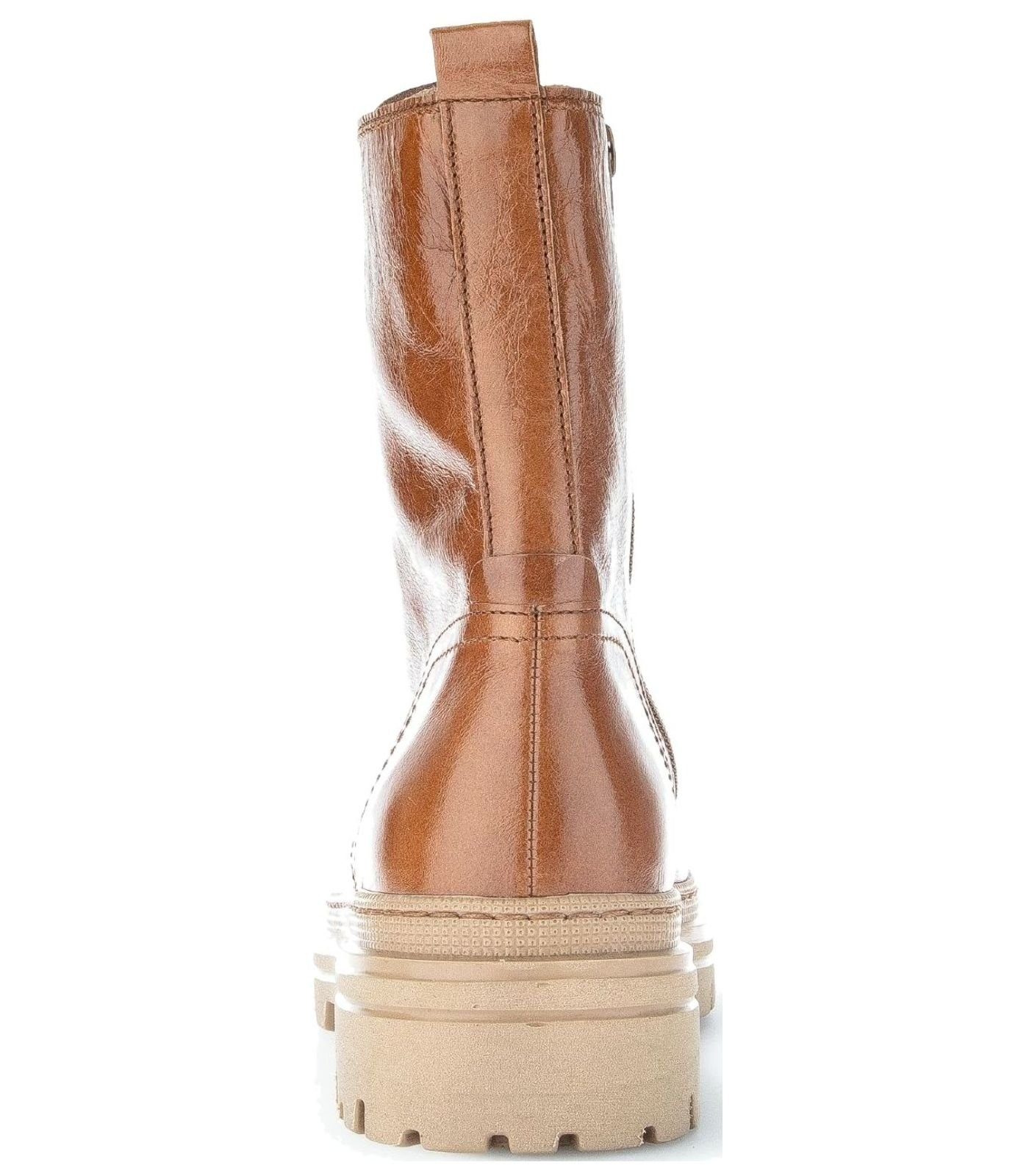 Gabor Stiefelette Schnürstiefelette Nappaleder Whisky