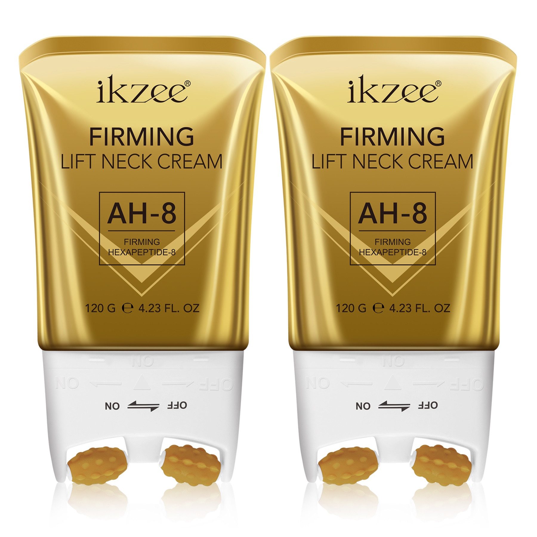 P-Beauty Cosmetic Accessories Tagescreme AH-8 Neck Lift Creme Roller Anti Aging Halscreme mit Hexapeptid-8, 2-tlg., Nackencreme, Tagescreme, Hautpflege, Massage