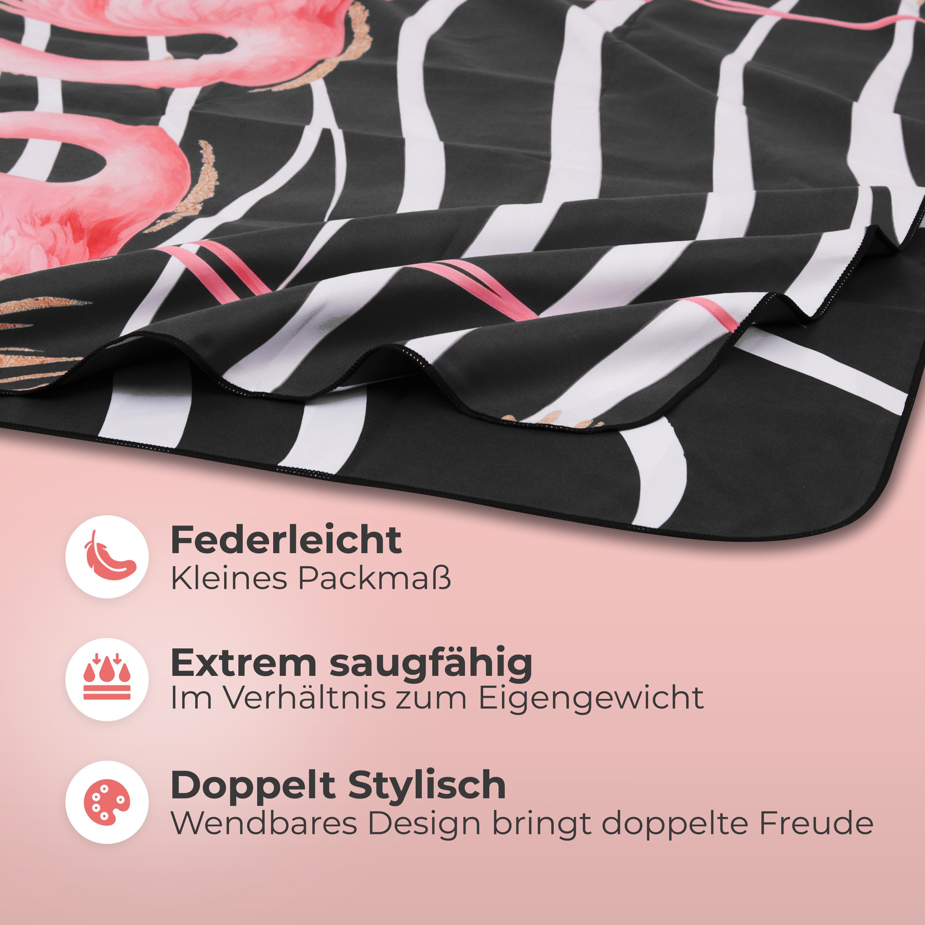 NirvanaShape Strandtuch Reise Handtuch Strandtuch XXL - Strandhandtuch, Mikrofaser Badetuch – Bild 3 von 5