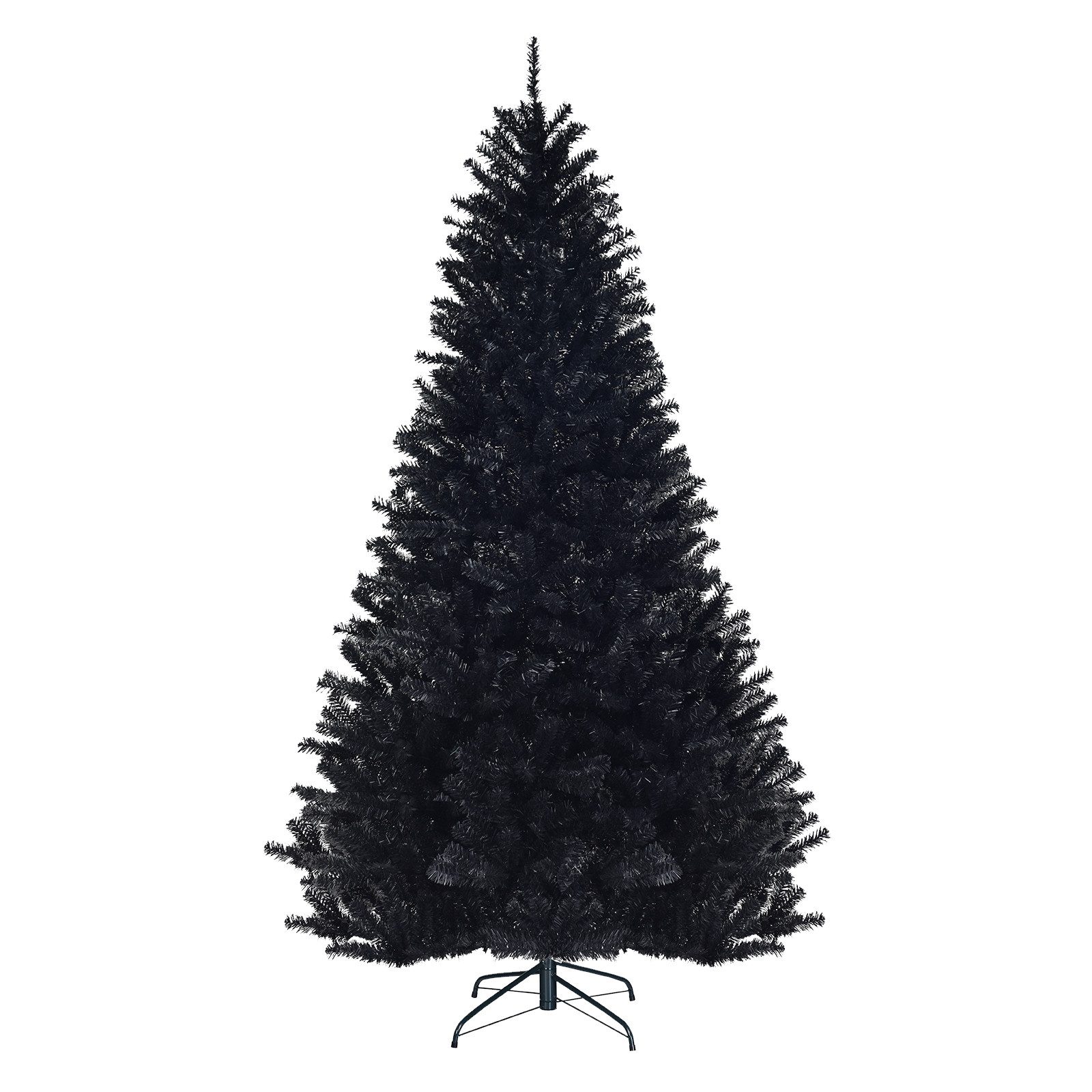 COSTWAY Künstlicher Weihnachtsbaum, 225cm, mit 1258 PVC Spitzen & Ständer