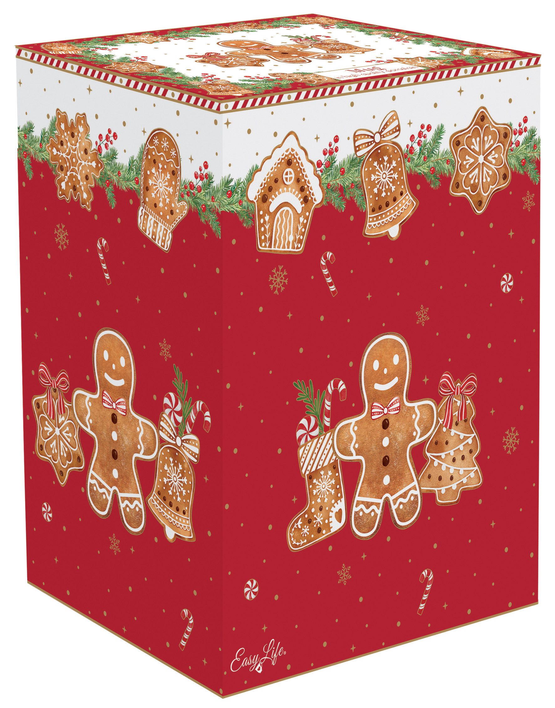 EasyLife Tasse Fancy Gingerbread, Porzellan, Spülmaschinengeeignet, Mehrfarbig, Lebkuchenmann, H: 16.5cm