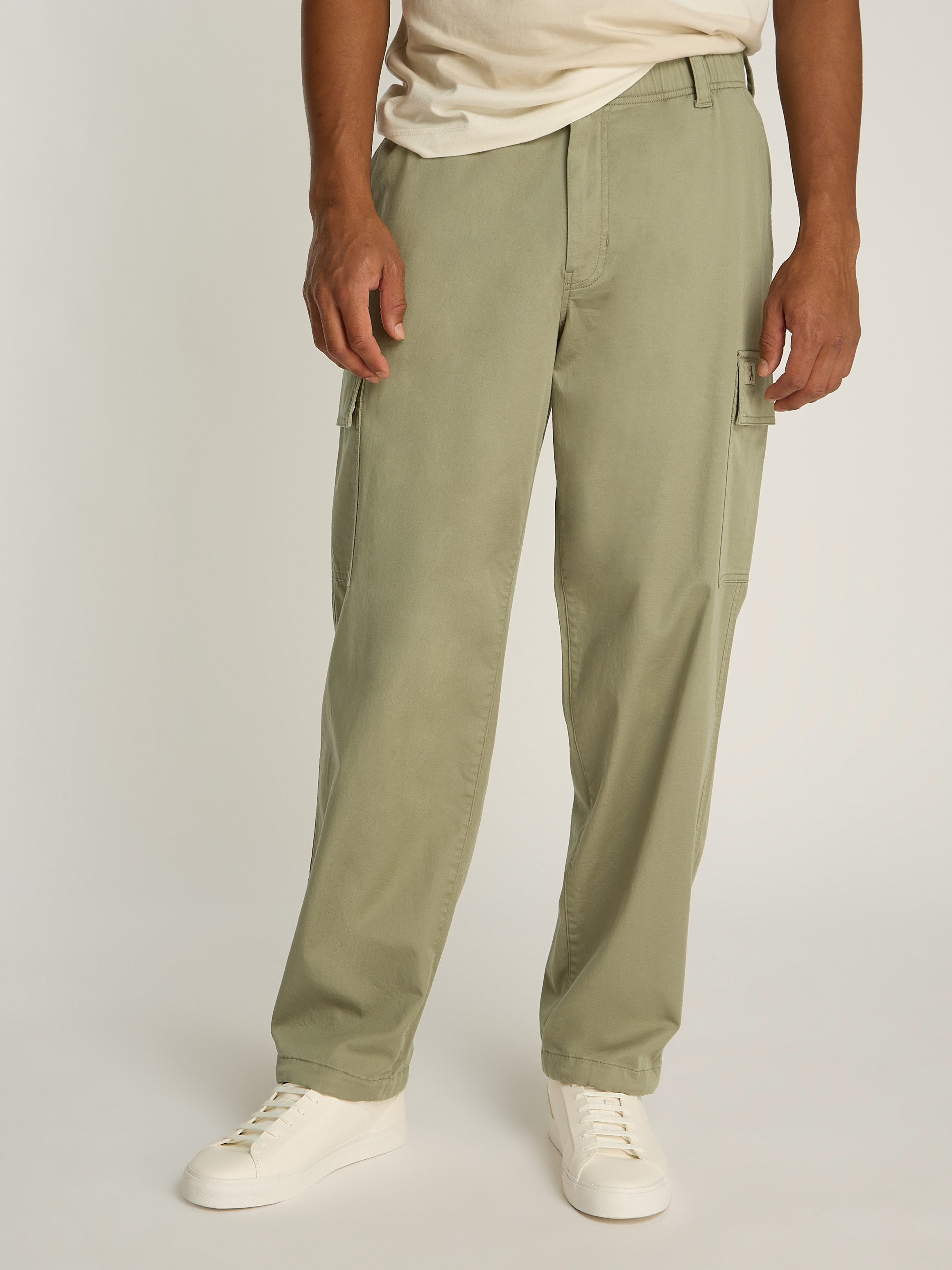 Calvin Klein Jeans Cargohose REGULAR STRAIGHT CARGO mit Logoprägung günstig online kaufen
