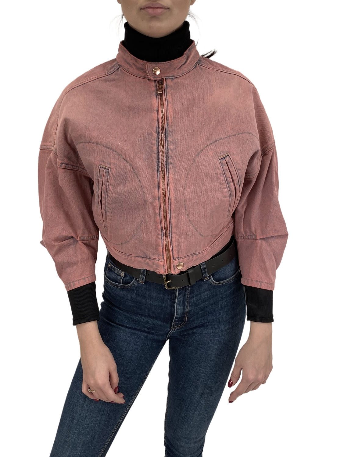 Diesel Blouson Diesel DE-FLO Giacca Damen Jeansjacke 3/4 Ärmel