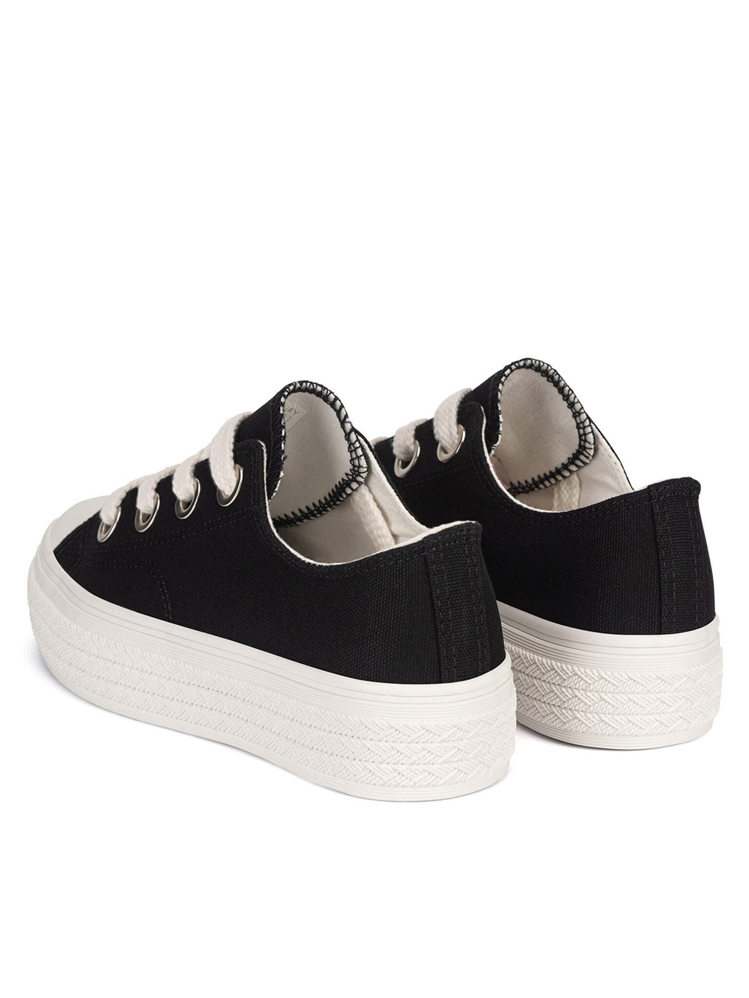 Jenny Fairy Jenny Fairy Sneakers aus Stoff Damen WFA2916-1 Schwarz Sneaker