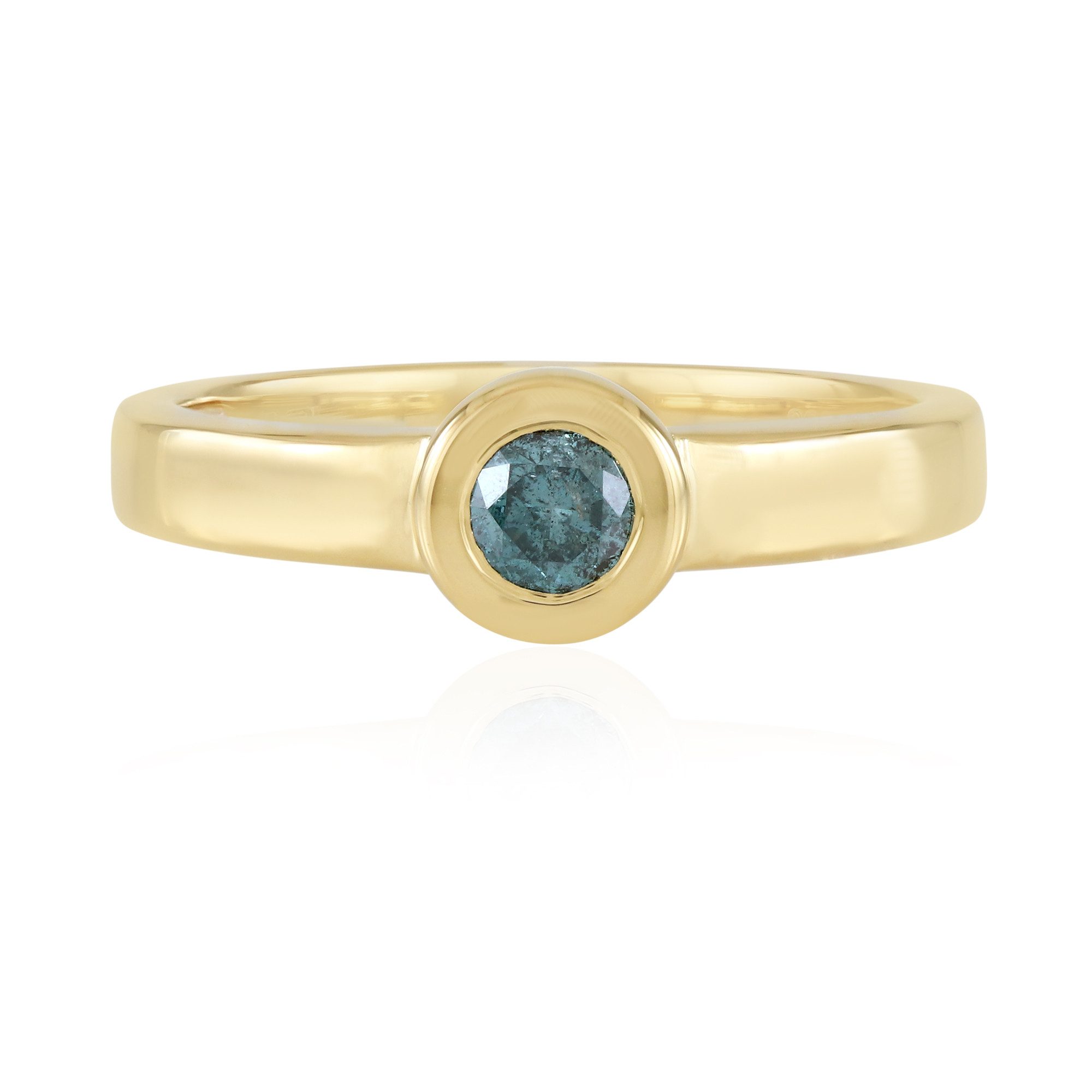 Cavill Diamantring Ring aus Vermeil-Silber mit blauem Diamanten (1-tlg)