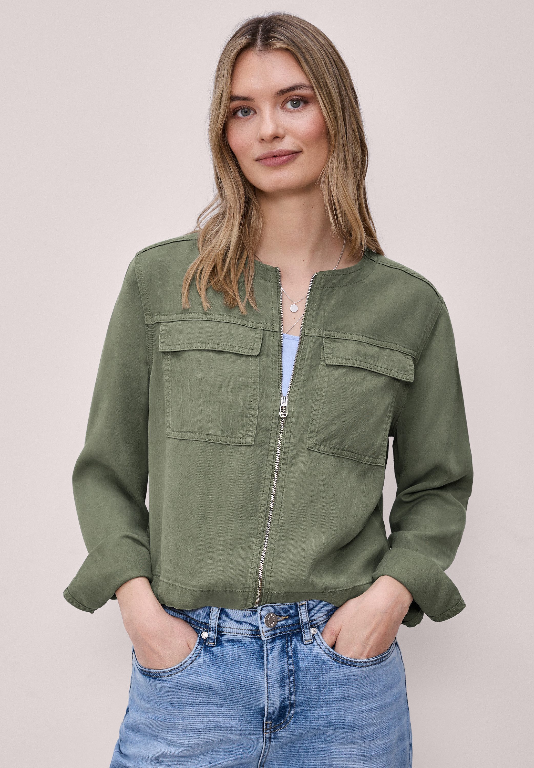 STREET ONE Kurzjacke mit Brusttasche günstig online kaufen