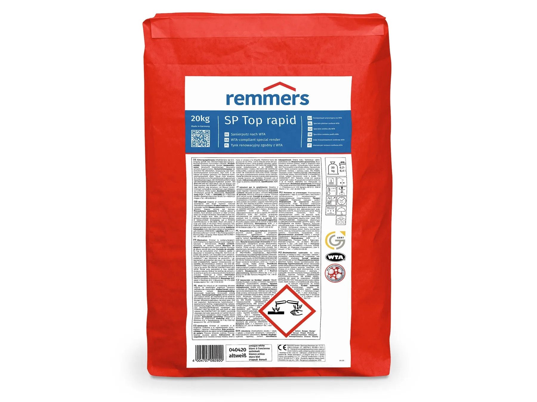 Remmers Zementputz SP Top rapid