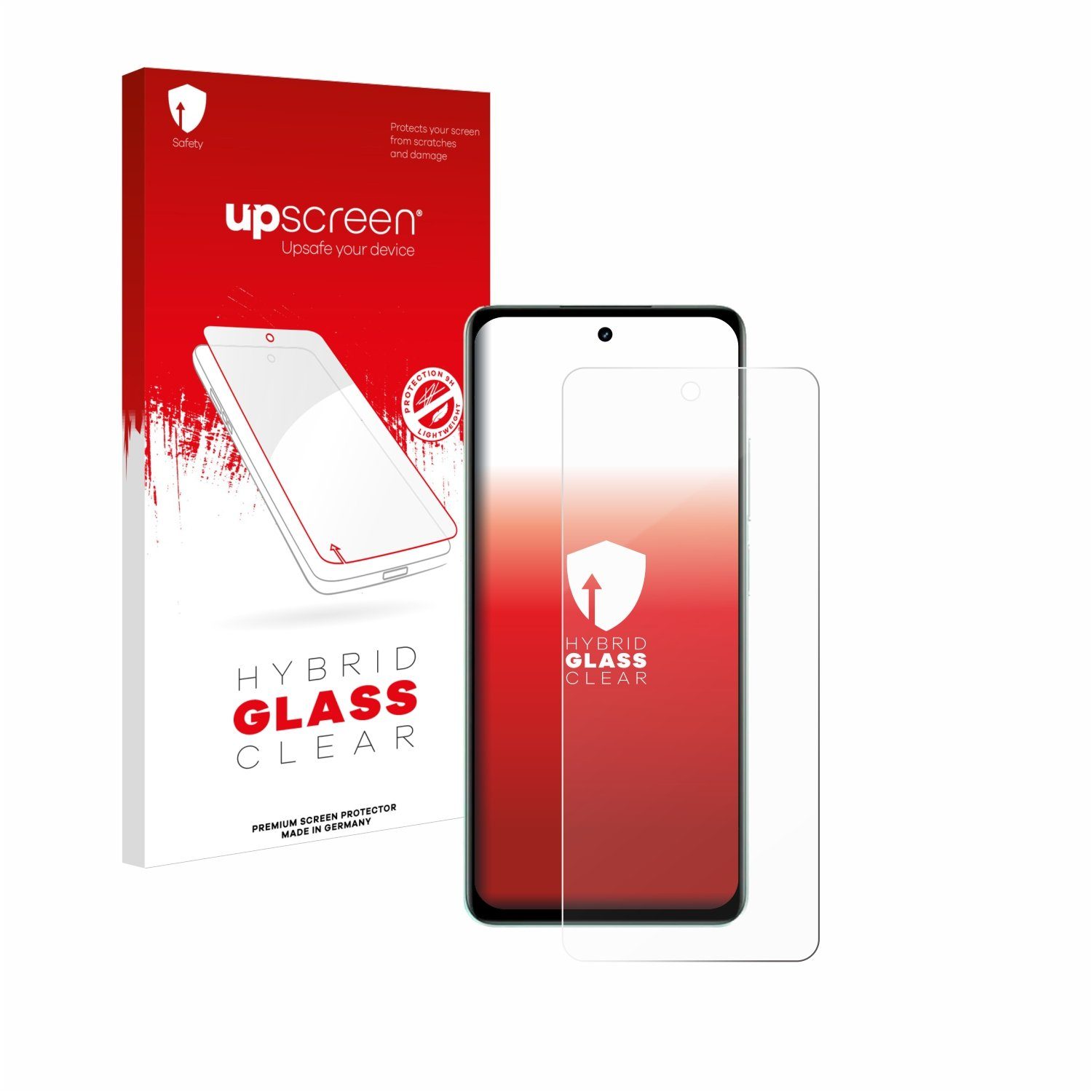 upscreen flexible Panzerglasfolie für realme C67, Displayschutzglas, Schutzglas Glasfolie klar