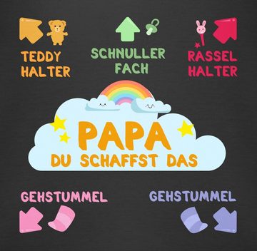 Shirtracer Shirtbody Papa du schaffst das bunt Strampler Baby Mädchen & Junge