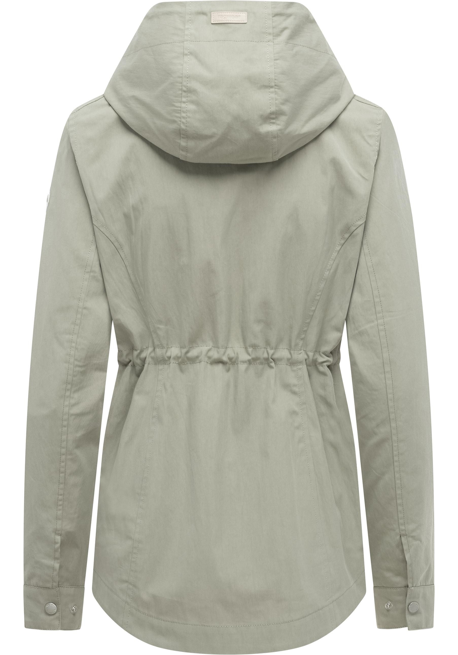 Ragwear Parka Dankira Leichte Übergangsjacke mit verstellbarer Kapuze