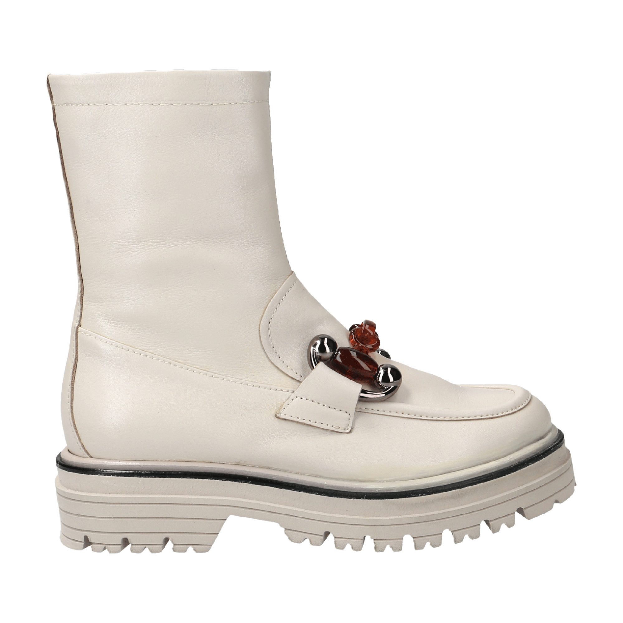 Maripé Maripé ORIETTA AVORIO, Полусапожки, Weiß, Damen Stiefelette