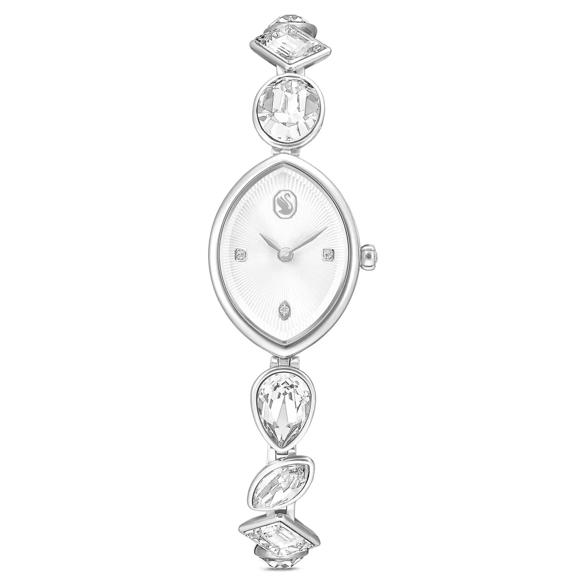 Swarovski Quarzuhr Swarovski Gema Armbanduhr 5737955 Kristall, Edelstahl, (1-tlg)