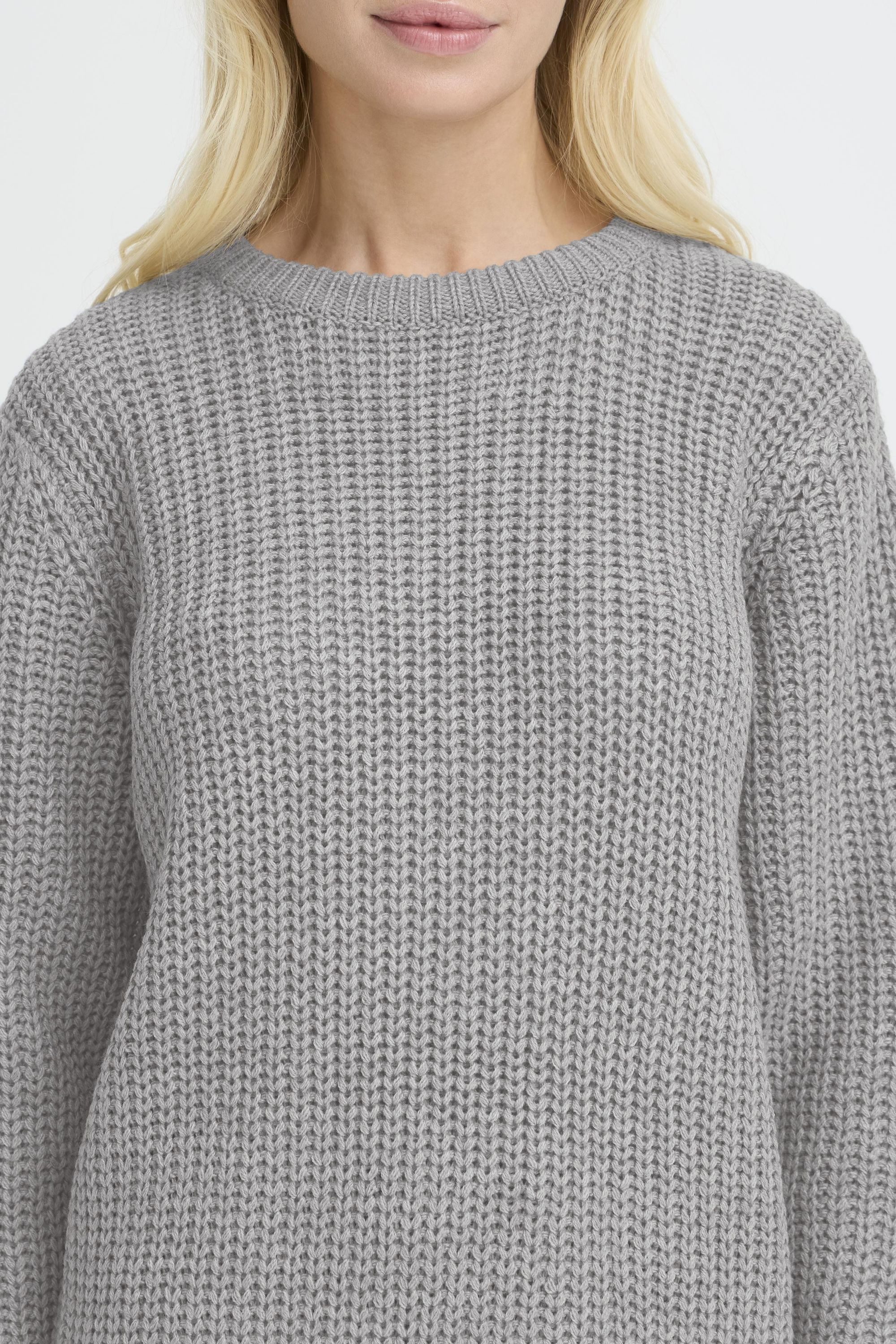 OXMO Strickpullover OXEdna Moderner Pullover mit Aufdruck