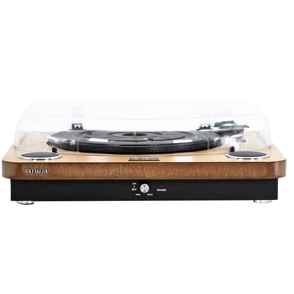 Aiwa Plattenspieler Vinyl BT Schallplatten GBTUR-120 FM Plattenspieler Geschwindigkeiten 3 (Riemenantrieb)
