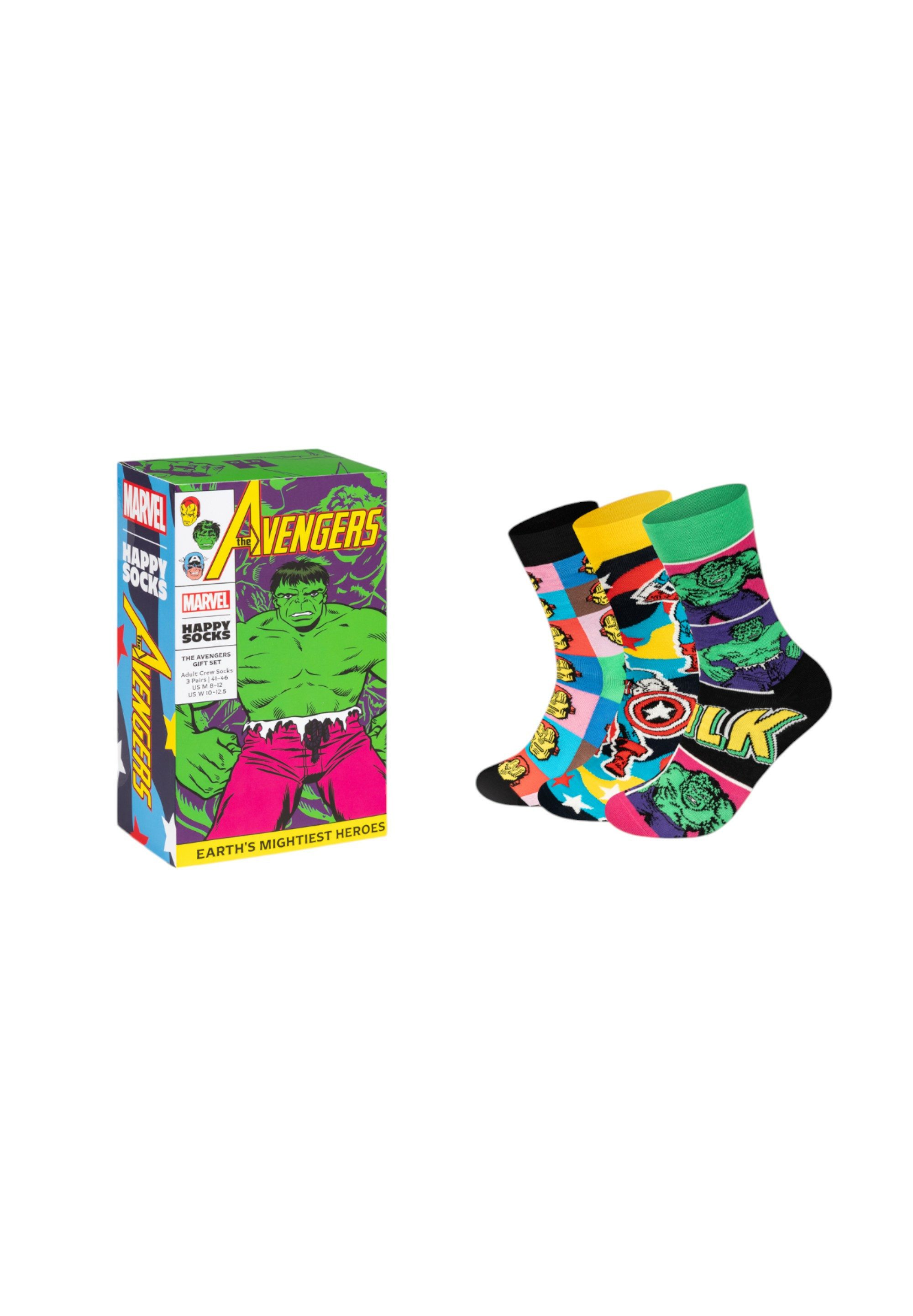 Happy Socks Basicsocken MARVEL™ Avengers Socks Gift Set aus nachhaltiger Ba günstig online kaufen
