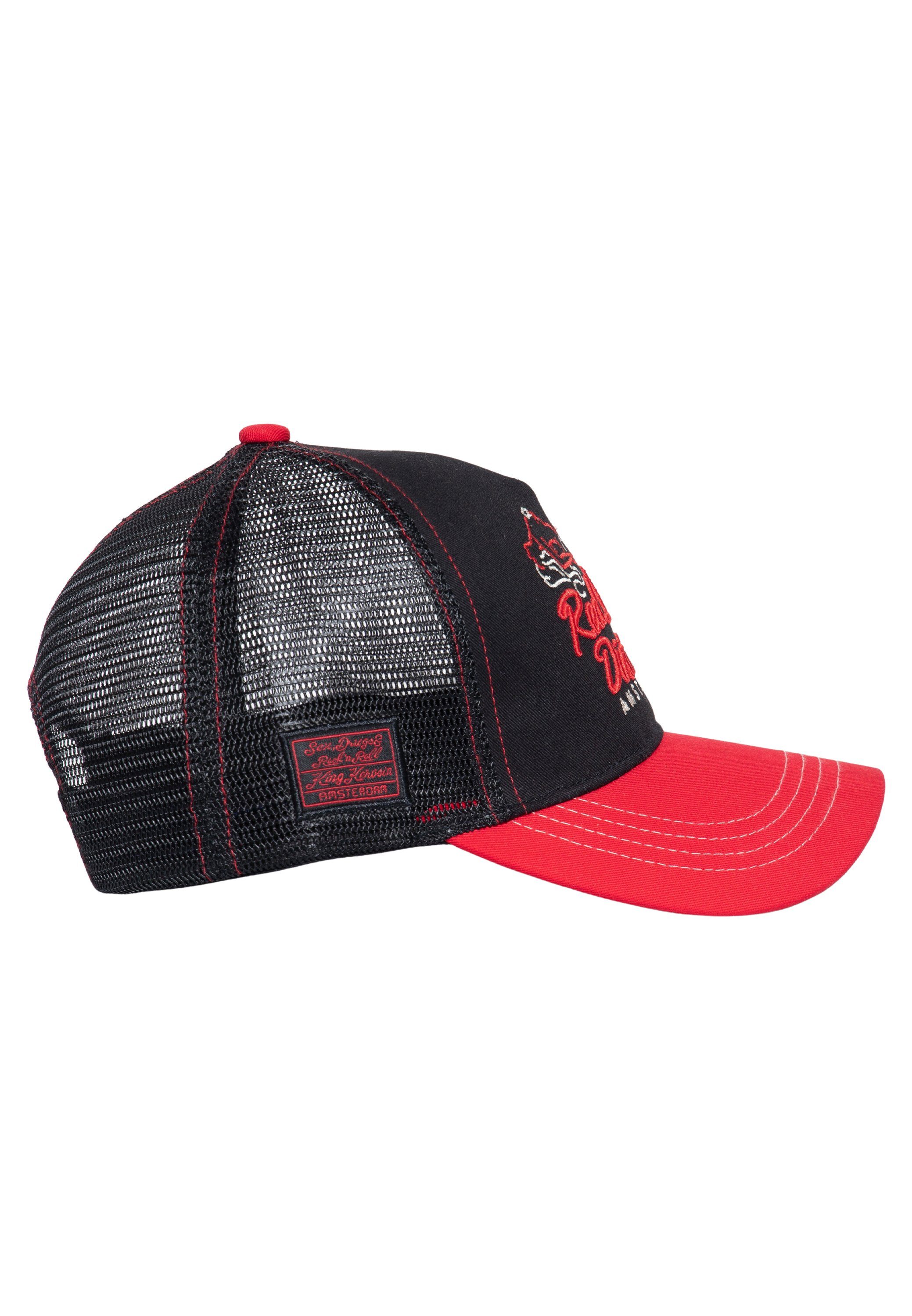 KingKerosin Trucker Cap Red Light District (1-St) Basecap Snapback