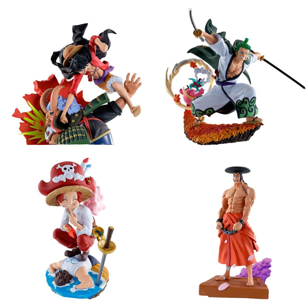 MegaHouse Merchandise-Figur One Piece Petitrama PVC Mini-Statue Logbox Re Birth Wano Kuni Vol. 1 S