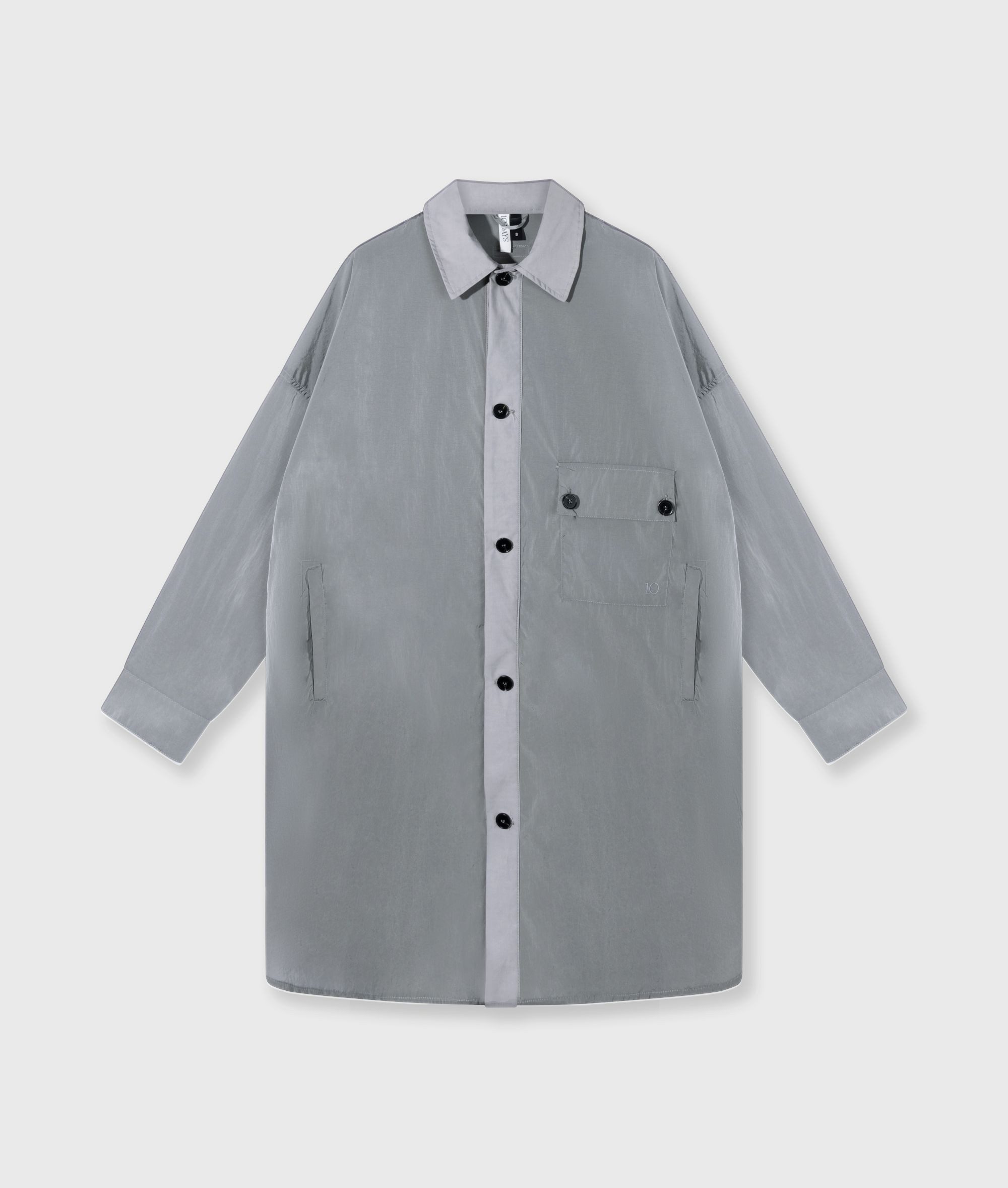 10DAYS Wirkmantel oversized shirt jacket