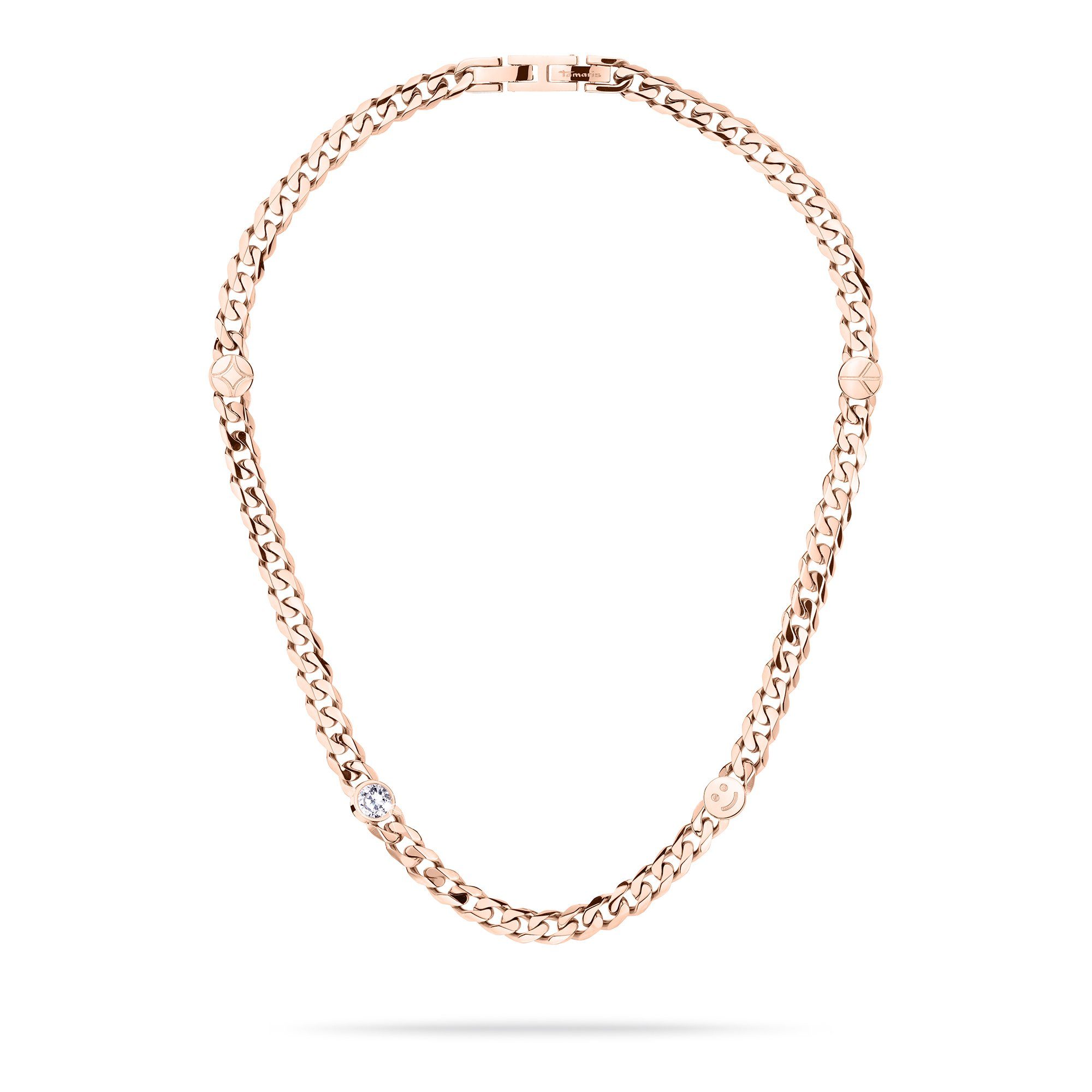 Tamaris Edelstahlkette Edelstahl rosa...