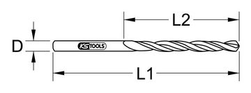 KS Tools Spiralbohrer, (10 Stück), HSS-G, 5 mm, 10er Pack