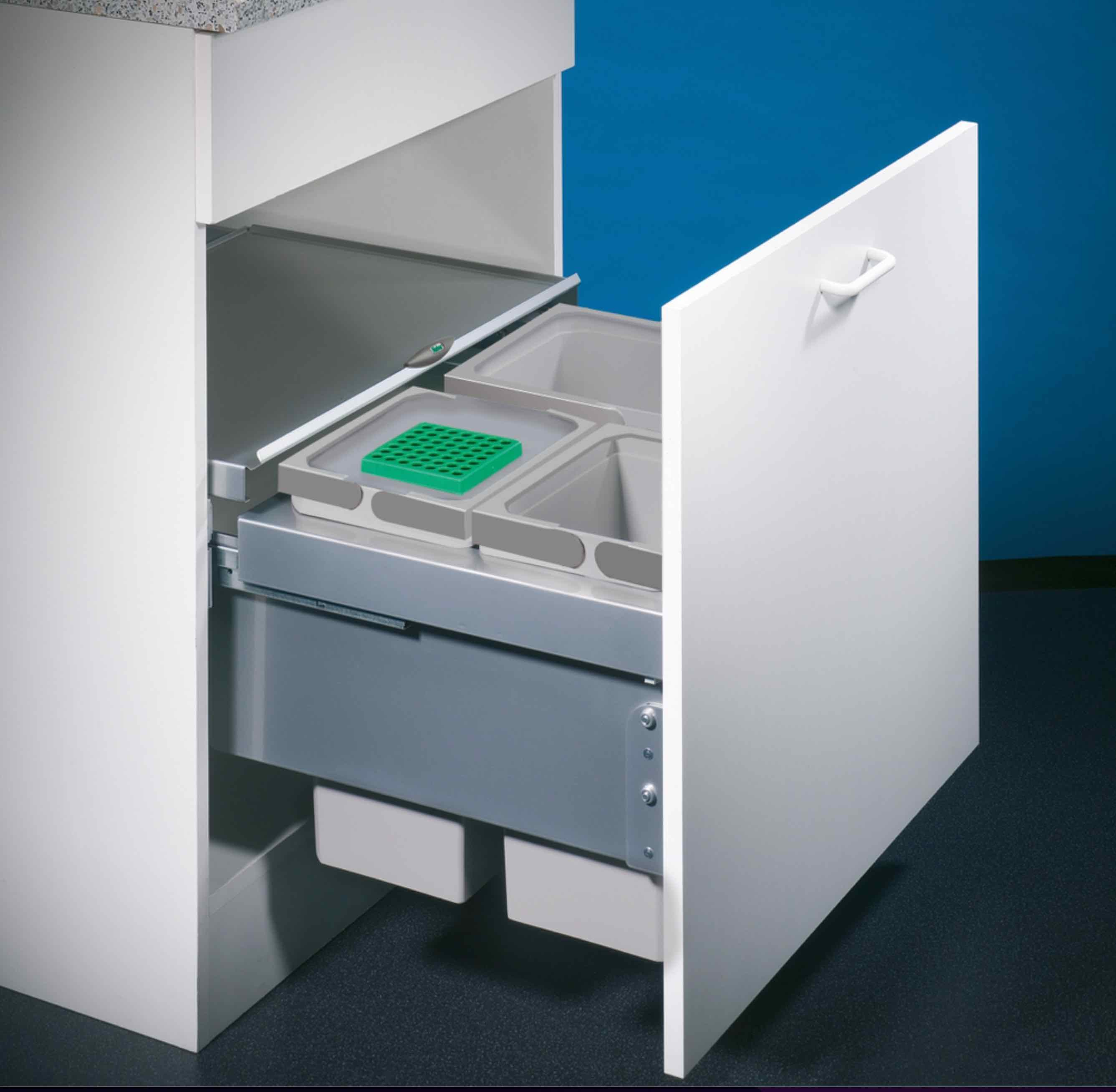 Naber Einbaumülleimer NABER Cox® Base 1T 600-3. Frontauszug, ohne Bio Deckel