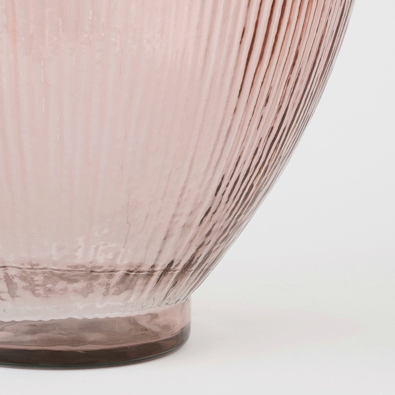 Mica Decorations Dekovase Mica Flaschenvase Firenza hellrosa Recyeltes Glas