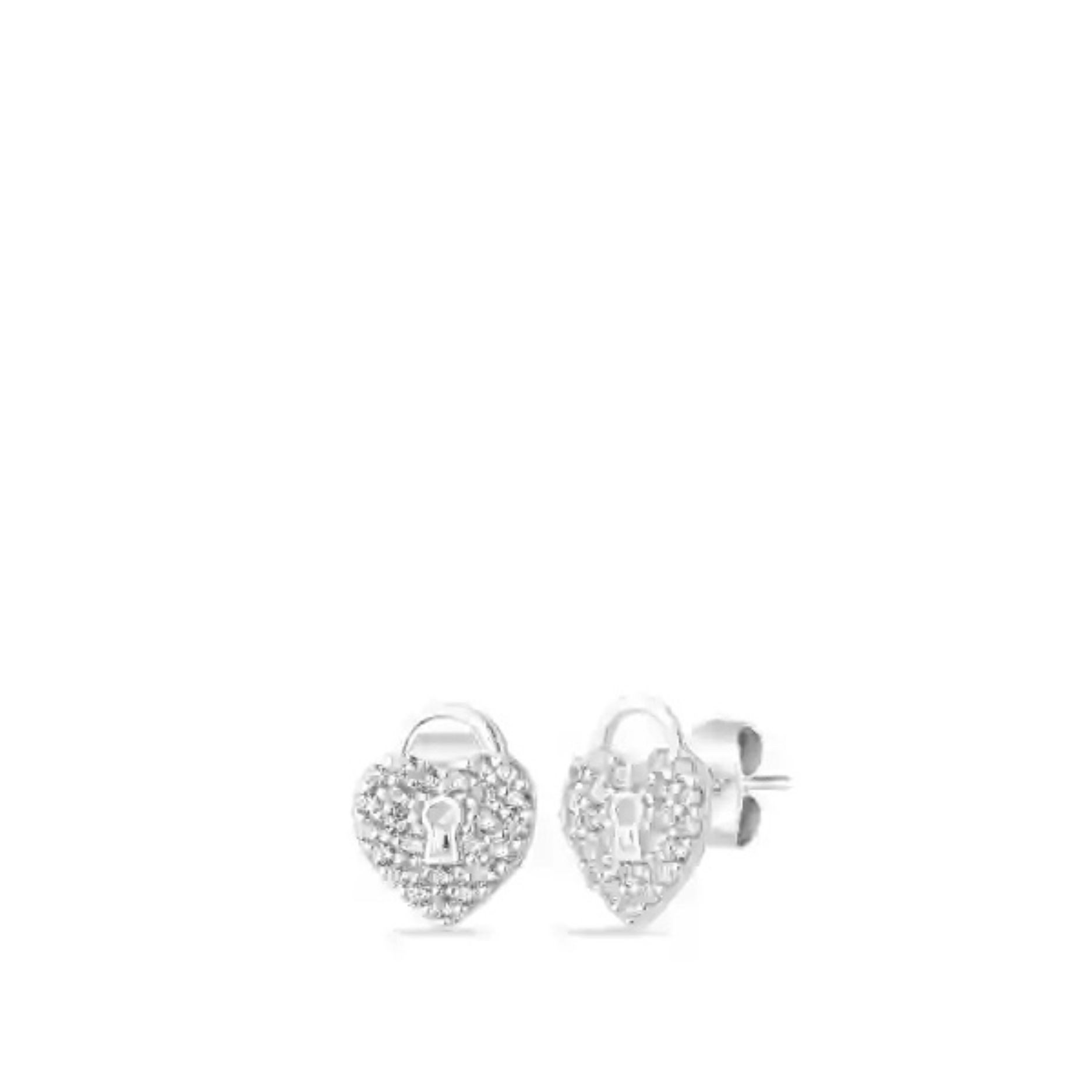 Einzelstück Paar Ohrstecker Love Lock Ohrstecker