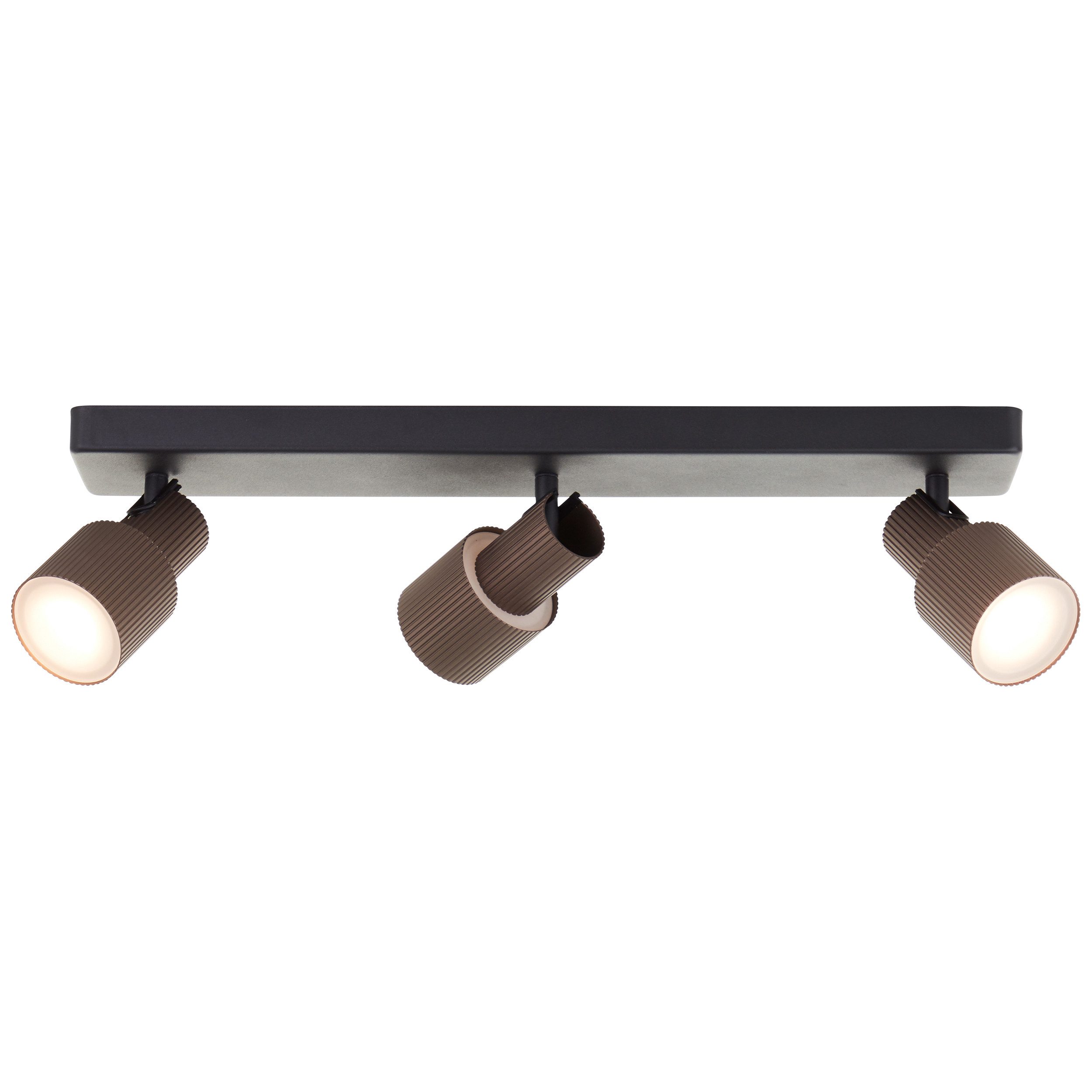 Brilliant Deckenstrahler Cadiz, LED wechselbar, Warmweiß, 16 x 53 x 9 cm, inkl. GU10, 350 lm, 3000K, dimmbar, Aluminium