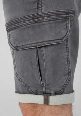 TIMEZONE Cargoshorts Cargo Jeans Shorts Kurze Bermuda Hose 5512 in Grau