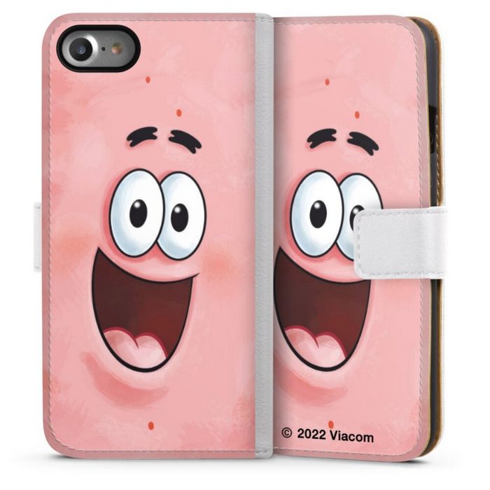 DeinDesign Handyhülle Patrick Star Spongebob Schwammkopf Offizielles Lizenzprodukt Apple iPhone SE (2022) Hülle Handy Flip Case Wallet Cover