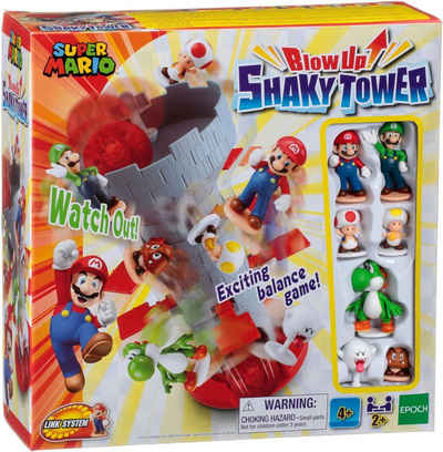 EPOCH Games Spiel, Super Mario "Blow Up Shaky Tower" Geschicklichkeitsspiel 2-4 Spieler