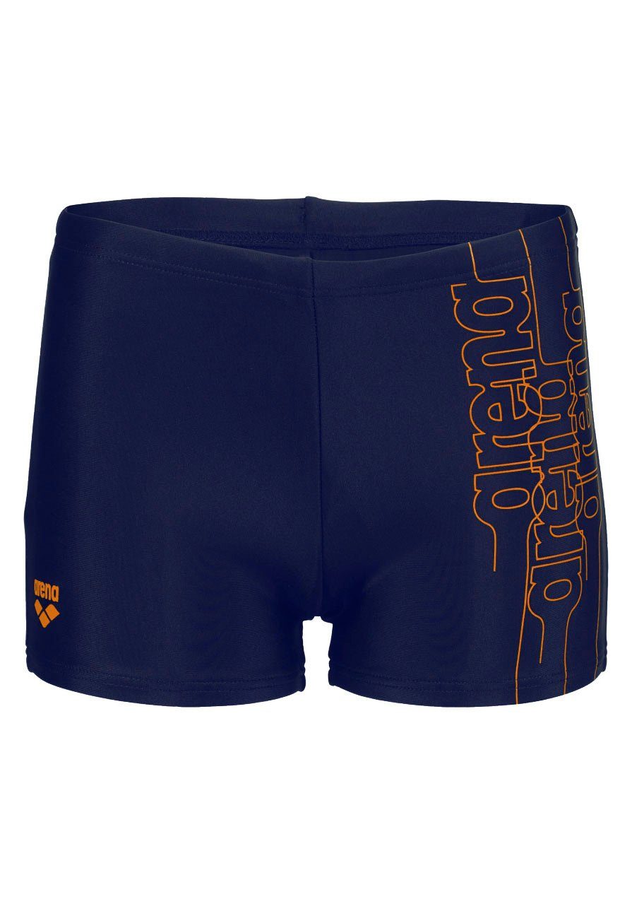 SWIM mit SHORT marine BOY'S Markenschriftzug GRAPHIC Arena Boxer-Badehose