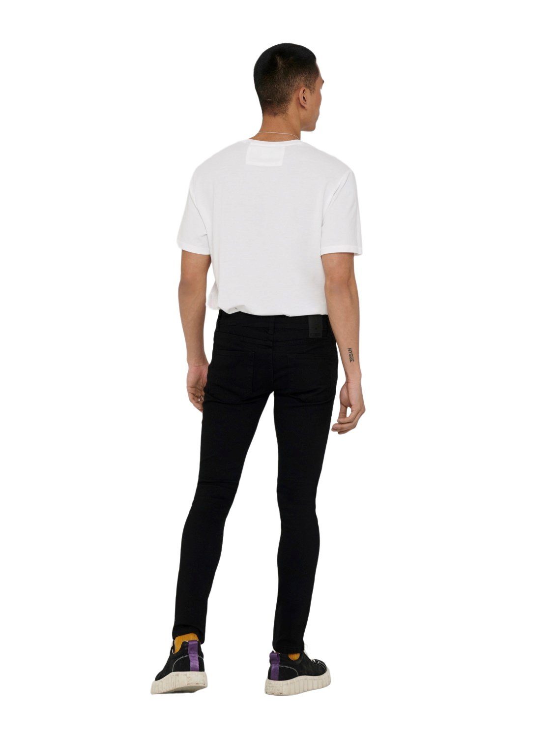 SKINNY Skinny-fit-Jeans PK mit & ONSWARP BLACK 9383 SONS Stretch ONLY