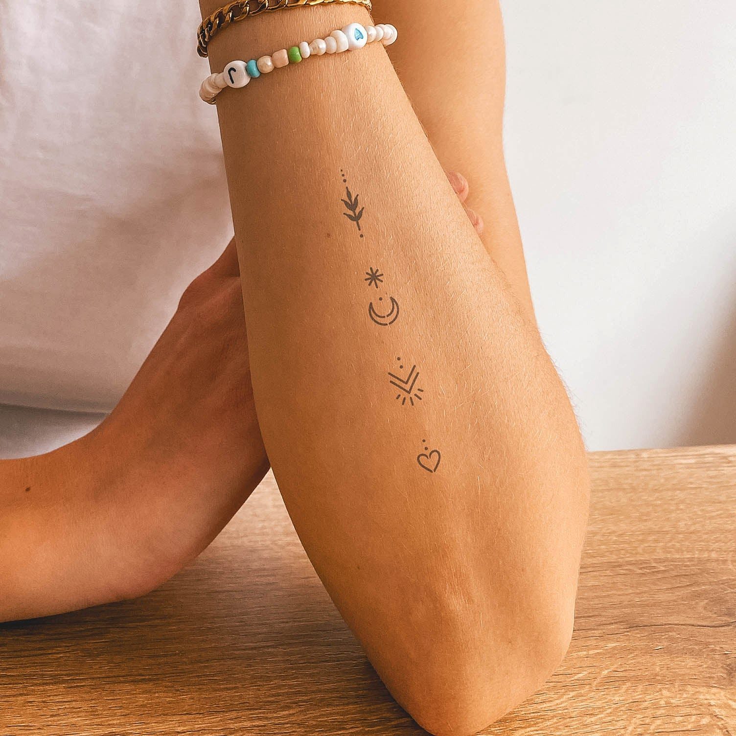 Inkster Schmuck-Tattoo Hochwertige temporäre Tattoos, Vegane & EU-Kosmetikzertifizierte Farbe