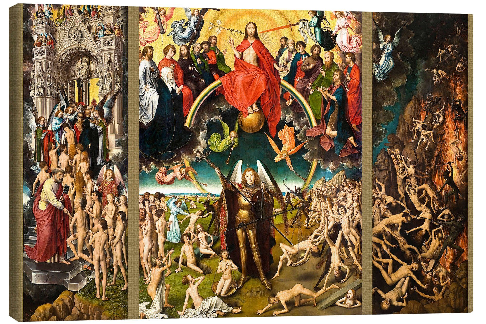 Posterlounge Wandbild Das Jüngste Gericht, Hans Memling, erhältlich als Poster, Leinwandbild, Wandsticker oder Acrylglasbild