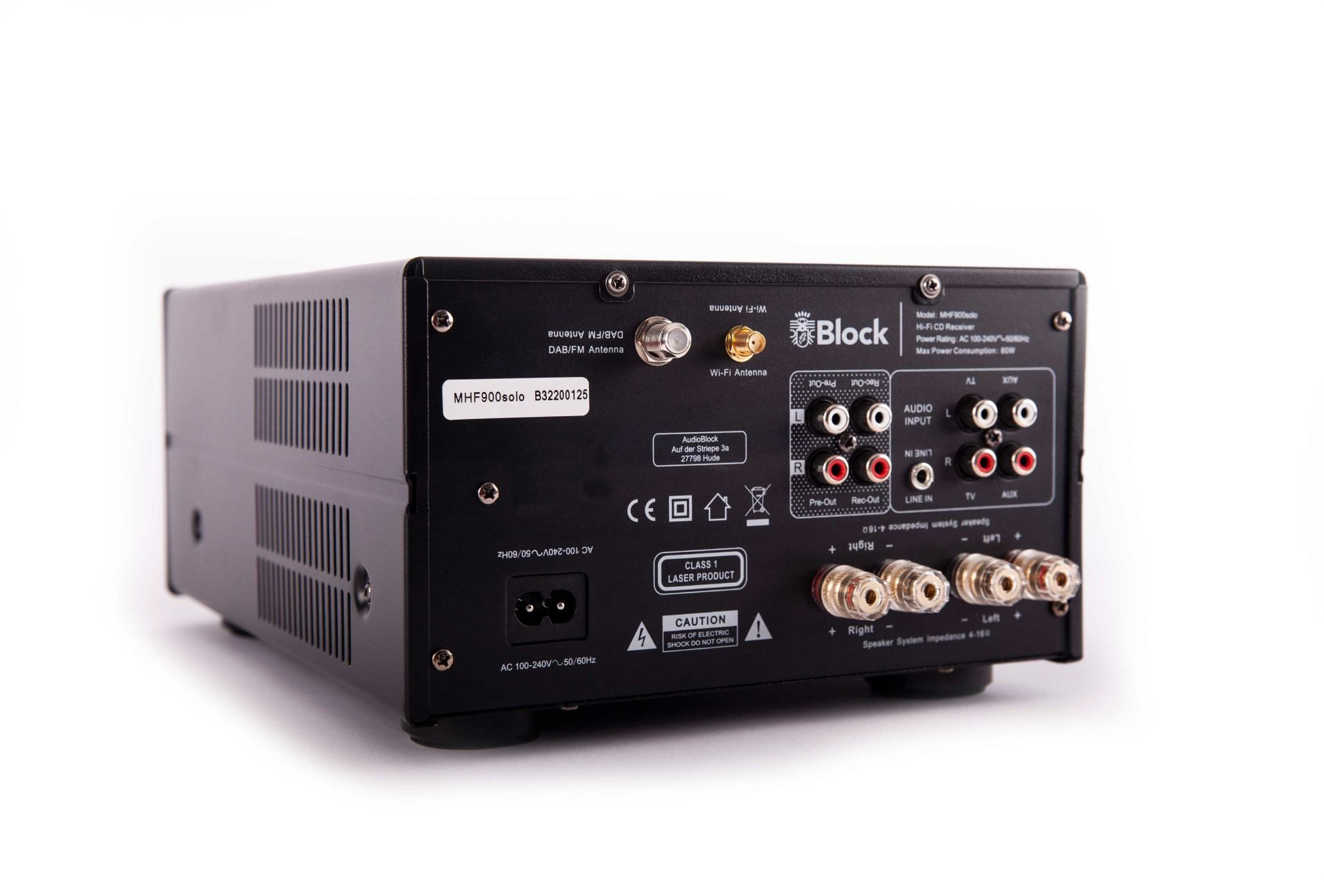 Block Block MHF-900 Solo Kompaktanlage mit CD, DAB+ & Spotify Internet-Radio