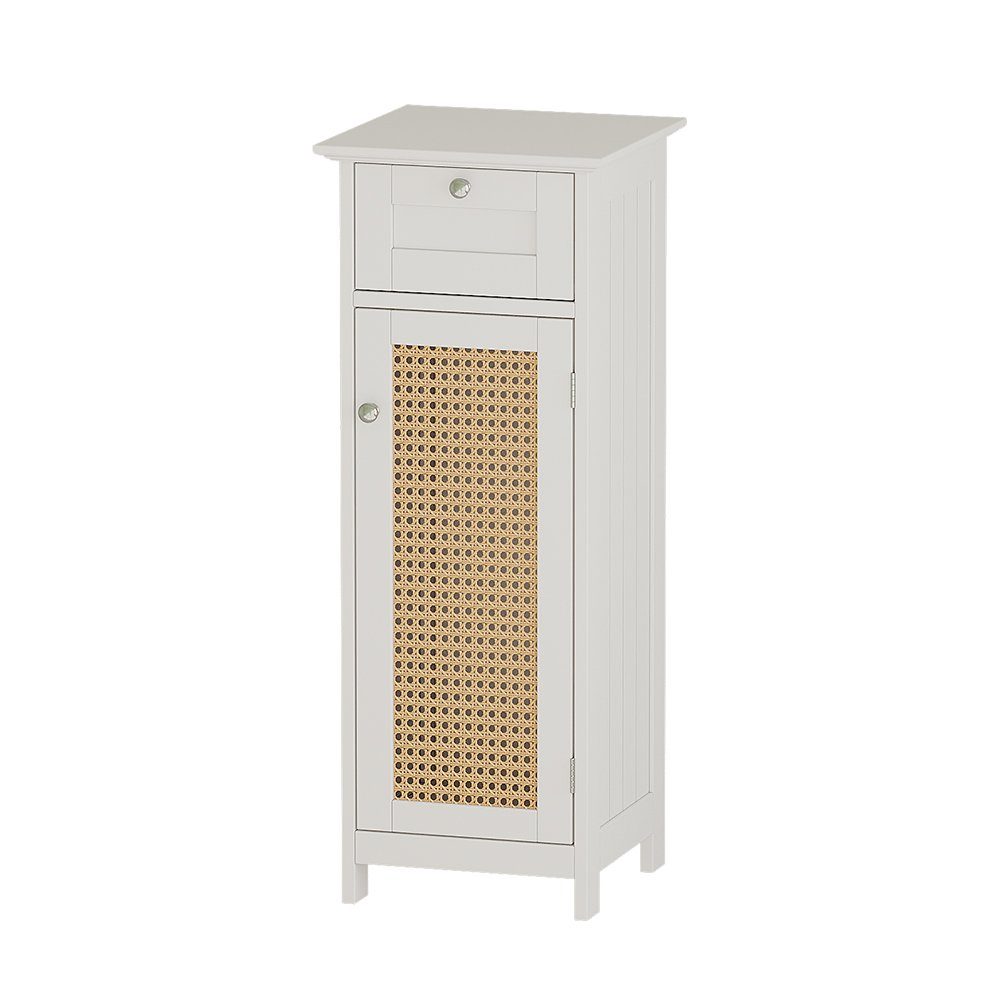 Vicco Midischrank Rosario Weiß 32 x 87 cm mit Tür und Schublade günstig online kaufen