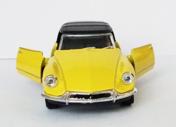 Welly Modellauto CITROEN DS19 Cabriolet Modellauto 12cm aus Metall 16 (Gelb zu), mit Rückzug Modell Auto Spielzeugauto Spielzeug Geschenk Kinder