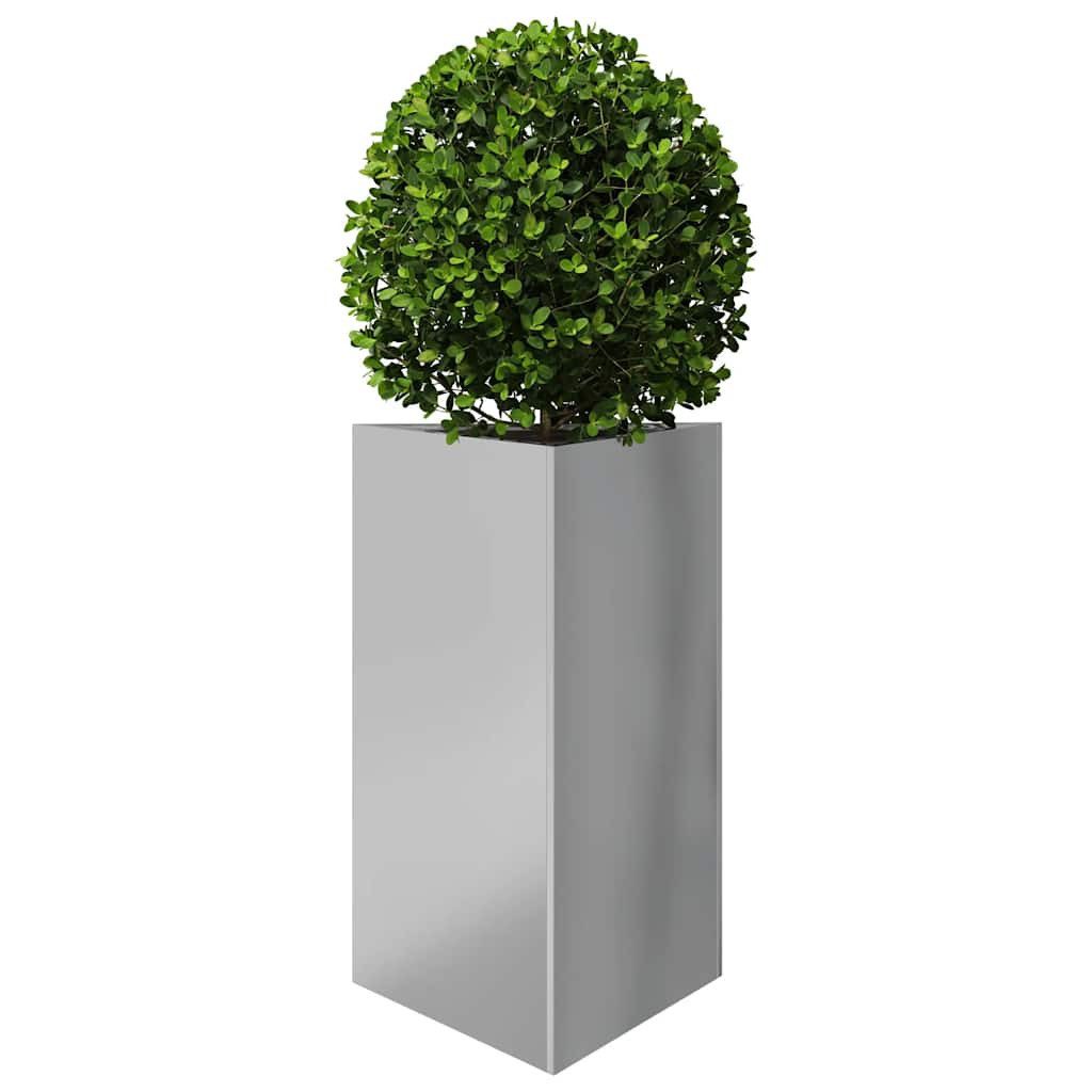vidaXL Blumentopf Pflanzkübel Dreieckig 50x43x75 cm Verzinkter Stahl (1 St)